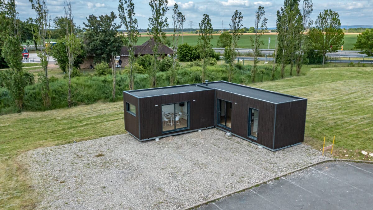 Studio de jardin Natibox vu du ciel