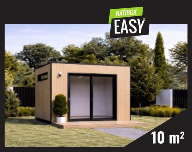 Studio de jardin Natibox Easy 10 m²