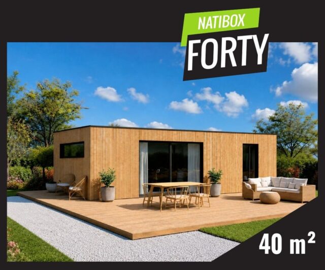 Studio de jardin Natibox Forty 40 m²