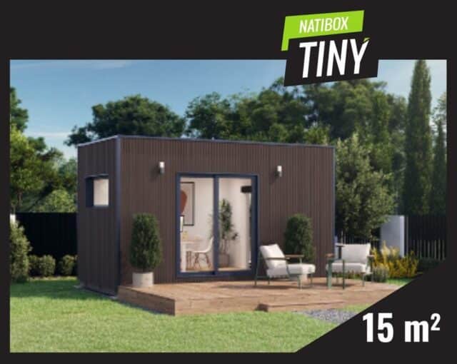 Studio de jardin Natibox Tiny 15 m²