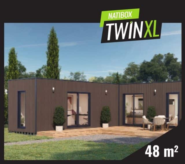 Studio de jardin Natibox Twin XL 48 m²